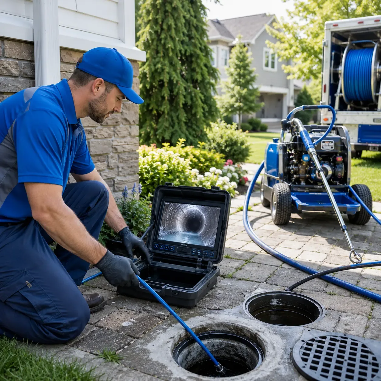 Outdoor drain cleaning professionals serving New Portland, ME